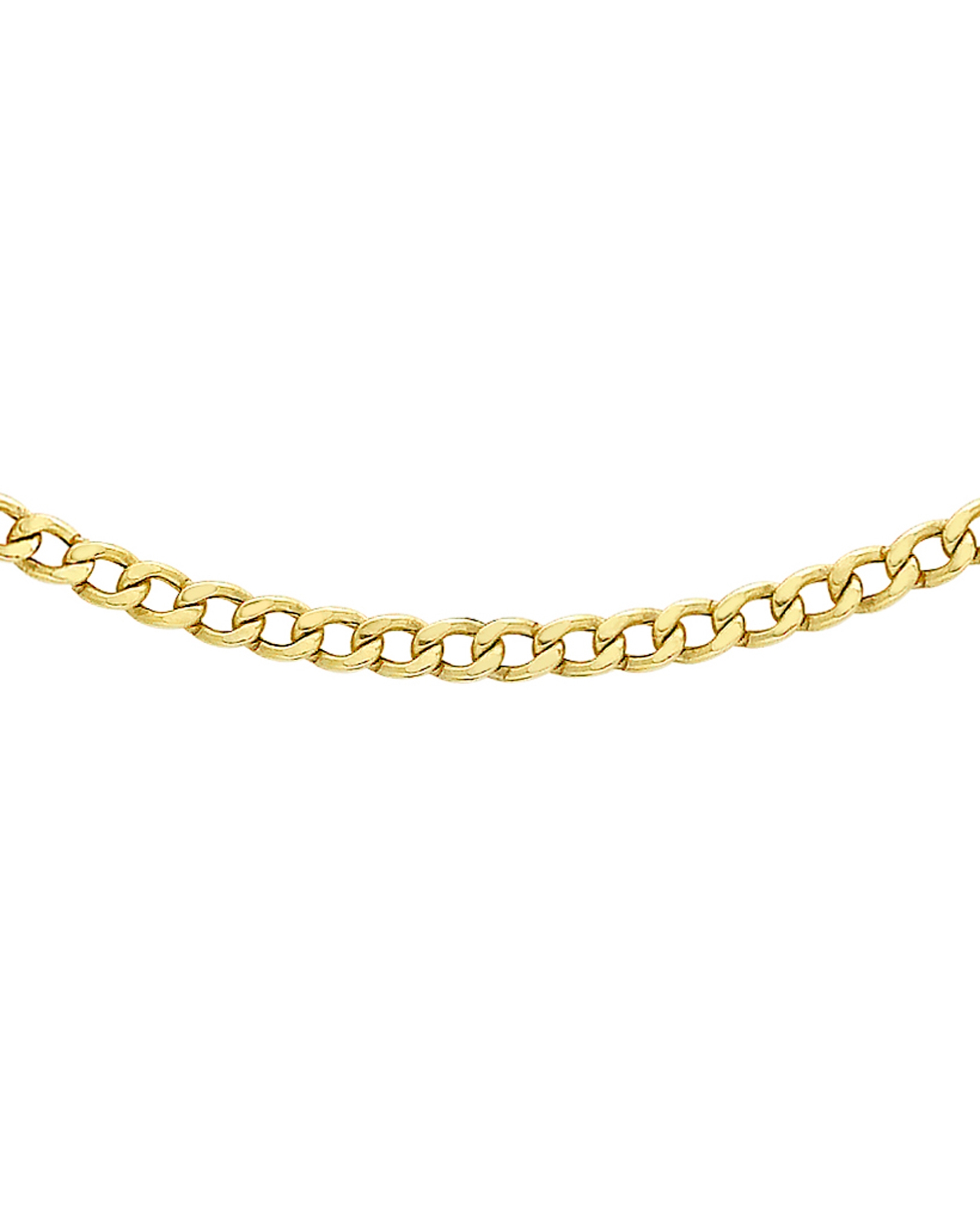 Ijewel Gold 9Ct Curb Chain - 20 Inch